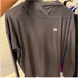 Running Bare Gray Perforated Hoodie Size 2/4